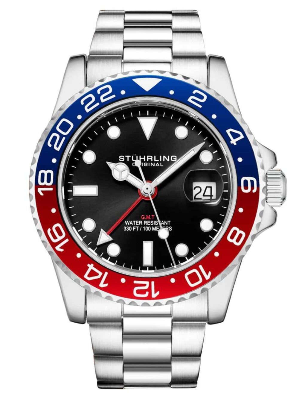 Stührling Meridian Pepsi Quartz 42mm Diver